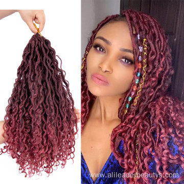 River Faux Locs Hippie Bohemian Crochet Braids Hair